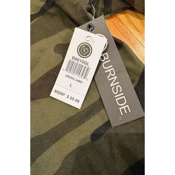 Ford Hoodie Men's Size Large Full Zip Sweatshirt Green Camo Proud to Honor NWT - Picture 2 of 13